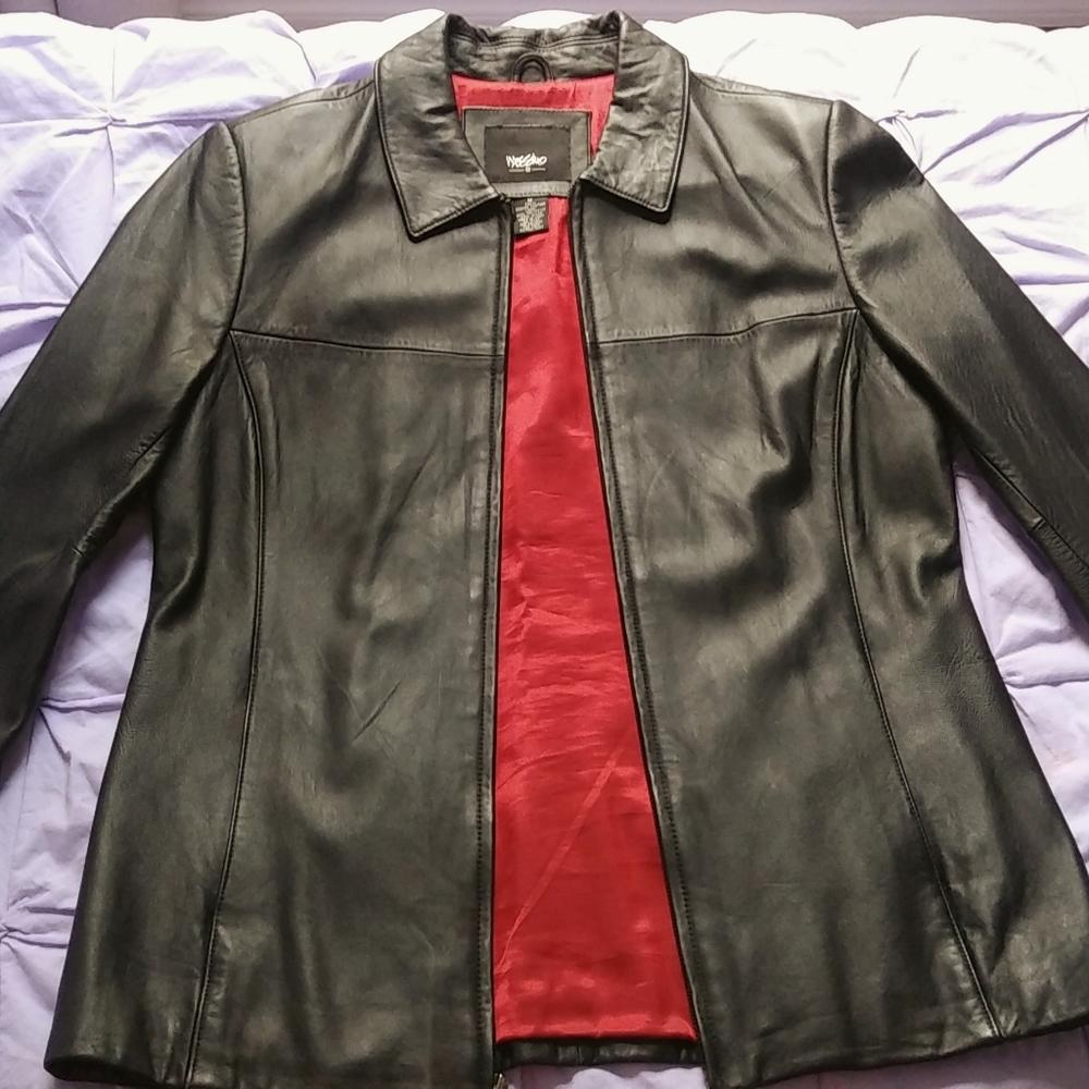 Mossimo Lambskin Leather Black Jacket